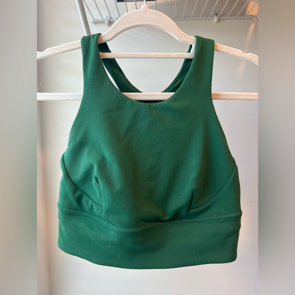 Lululemon High Neck Green Sports Bra